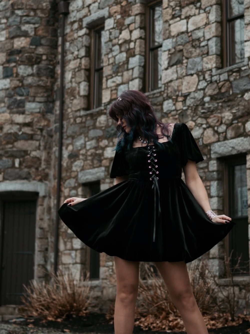 Jack Attackk Clothing 2XL The Midnight Hour Puff Sleeve Mini Dress 20/22 NEW